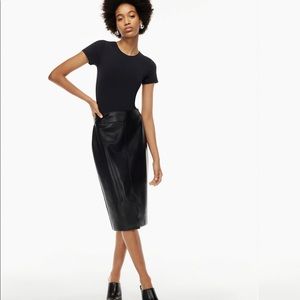 NWT Babaton vegan leather pencil skirt